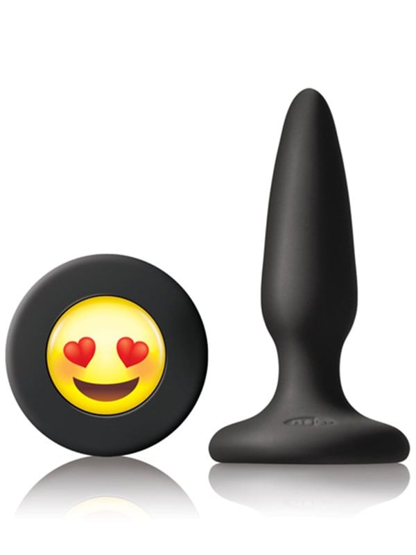 Moji's ILY Mini Silikon Plug Emoji Yüzü Siyah