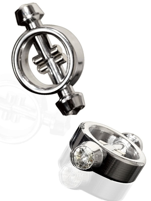 Pipedream Metal Worx Taşlı Göğüs Klipsleri