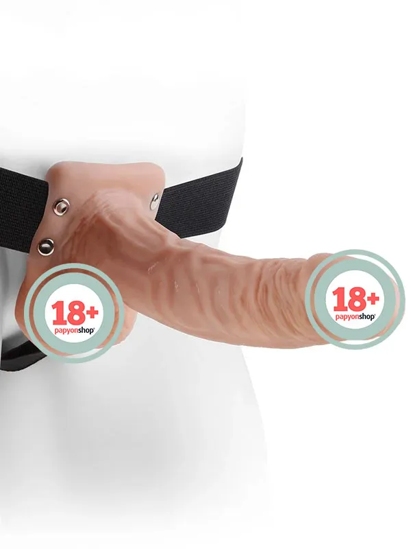 Pipedream Testisli İçi Boş Belden Bağlamalı Penis 18 cm