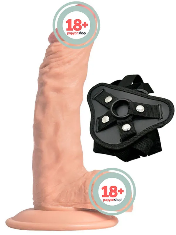 NOXXX Belden Bağlamalı İçi Dolu 18 cm Realistik Penis