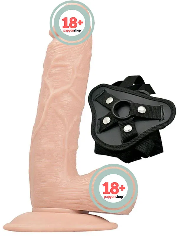 NOXXX İçi Dolu Belden Bağlamalı Realistik Penis - 18 CM