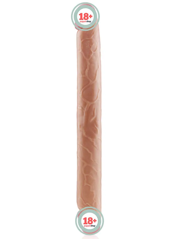 King Size Slim Ultra Çift Başlı Dildo 43 cm