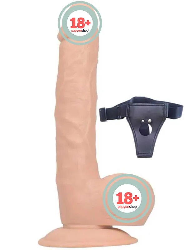 NOXXX İçi Dolu 23 cm Belden Bağlamalı Realistik Penis