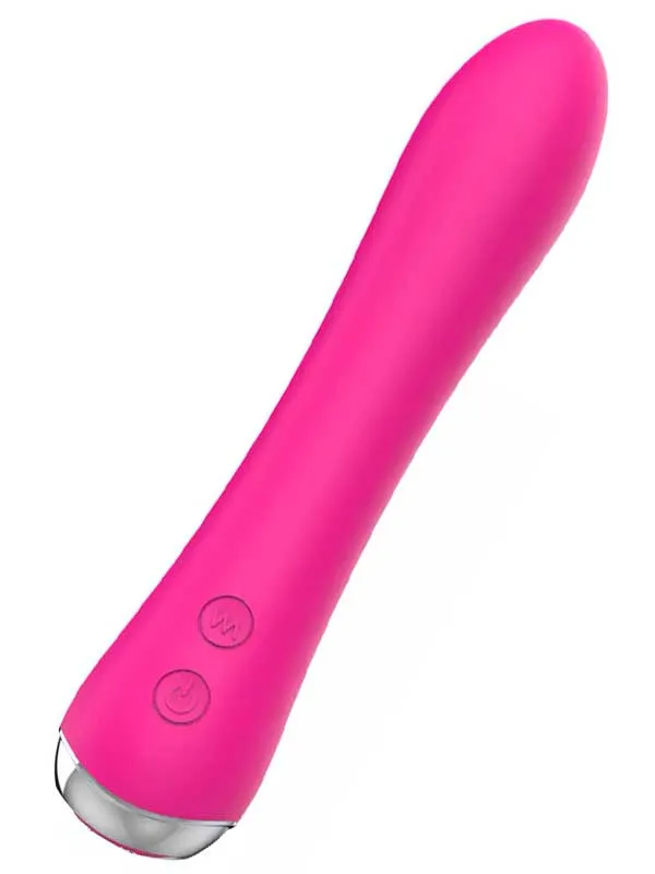 Isıtmalı Güçlü Şarjlı Titreşimli Esnek Silikon Vibratör 17.5 cm