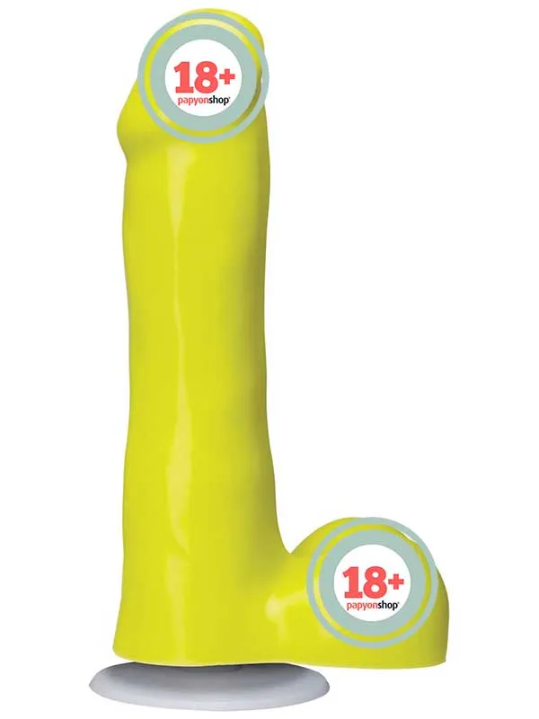 American Pop! Icon Slim 6" Vac-U-Lock Özellikli Realistik Dildo 16.5 cm Sarı