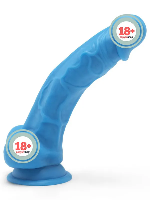 Happy Dicks Dildo 7.5" Realistik Penis 19 cm Mavi