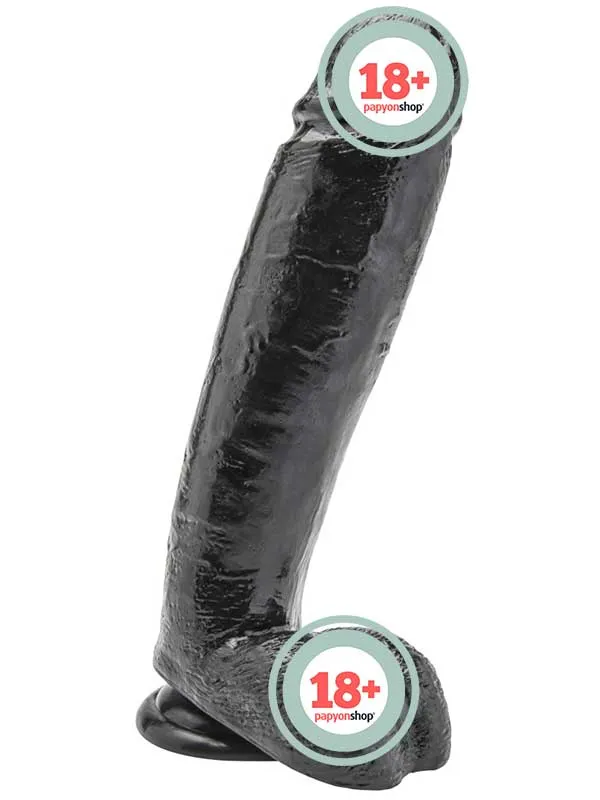 ToyJoy Get Real 10" Realistik Dev Dildo 25 cm Siyah
