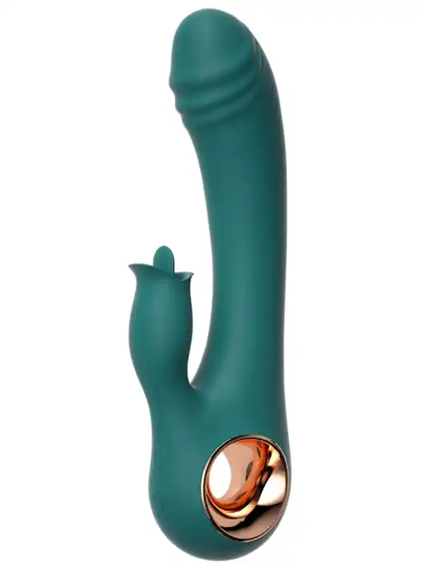 Isıtmalı Şarjlı Dil Sitimilasyonlu Lüks Vibratör 19 cm