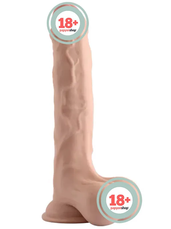 VSCNovelty 10" Çift Katmanlı Kayan Derili Gerçekçi Penis 25 cm