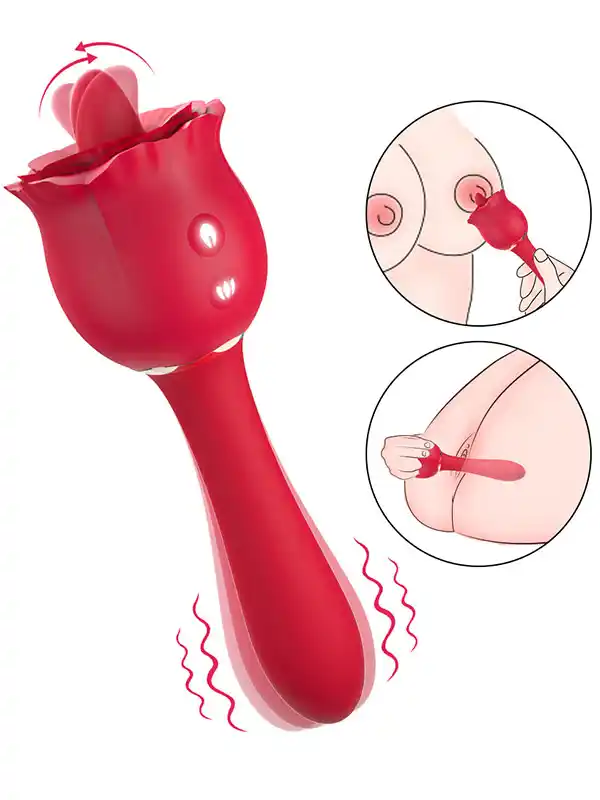 Rossi G Spot ve Dil Yalama Özellikli Şarjlı Vibratör