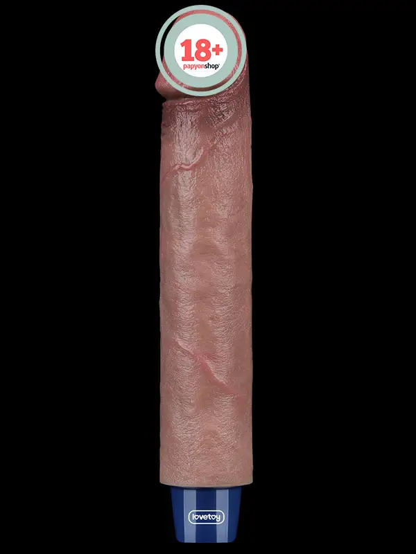 Lovetoy 9" REAL SOFTEE Titreşimli Şarjlı Et Dokusunda Vibratör 22.8 cm
