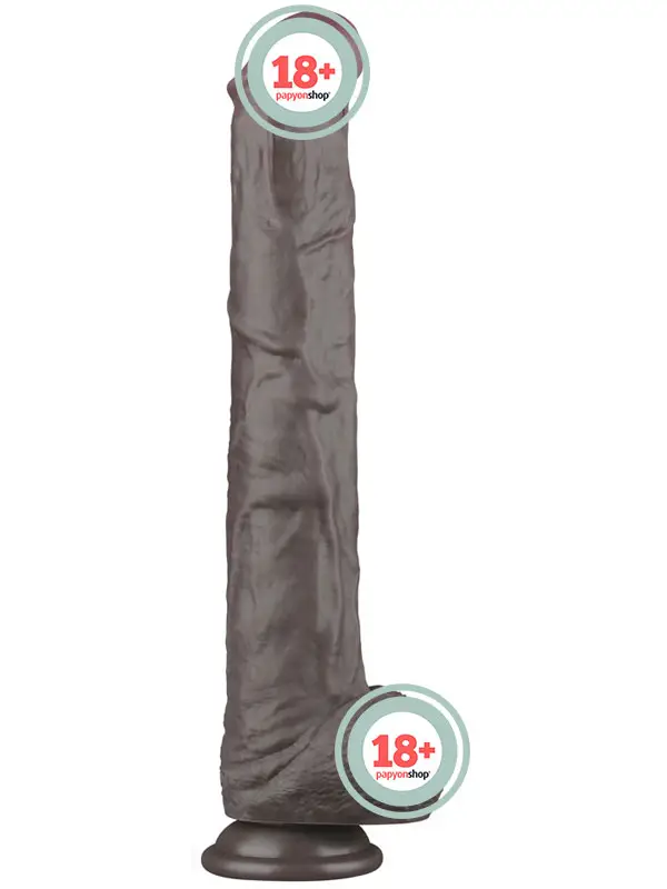Lovetoy 14.5'' Dual Layered Bendable Silicone Cock XXL Dildo 37.5cm