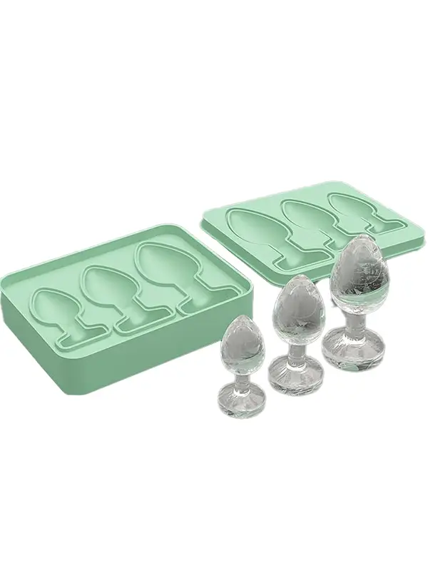 NOXXX Anal Plug Şeklinde Silikon 3'lü Buz Kalıbı